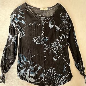 Lovestitch Navy Blue Butterfly Top